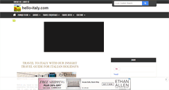 Desktop Screenshot of hello-italy.com