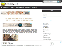 Tablet Screenshot of hello-italy.com